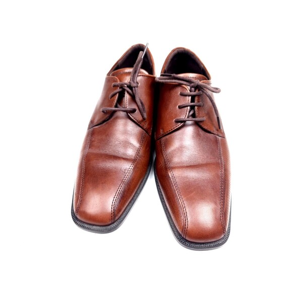 Men`s ECCO Edinburgh Tie Oxford Shoes Leather  Size 41 US 7-7.5 Brown main image 5
